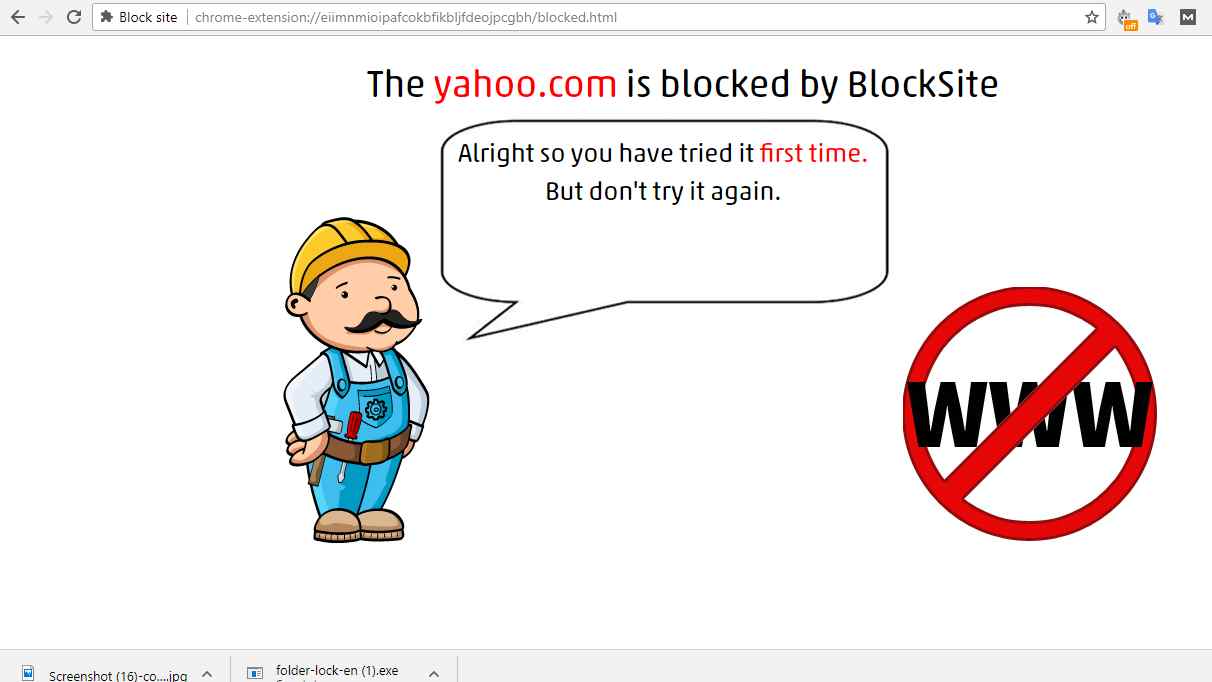 block-site-warning-message