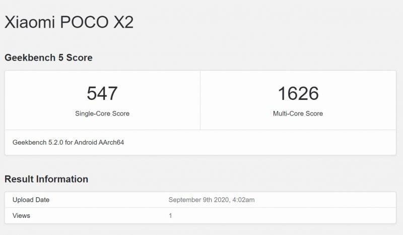 Snapdragon 730g Geekbench 5