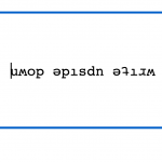 write upside down flip reverse mirror inverse text letters numbers sybmols