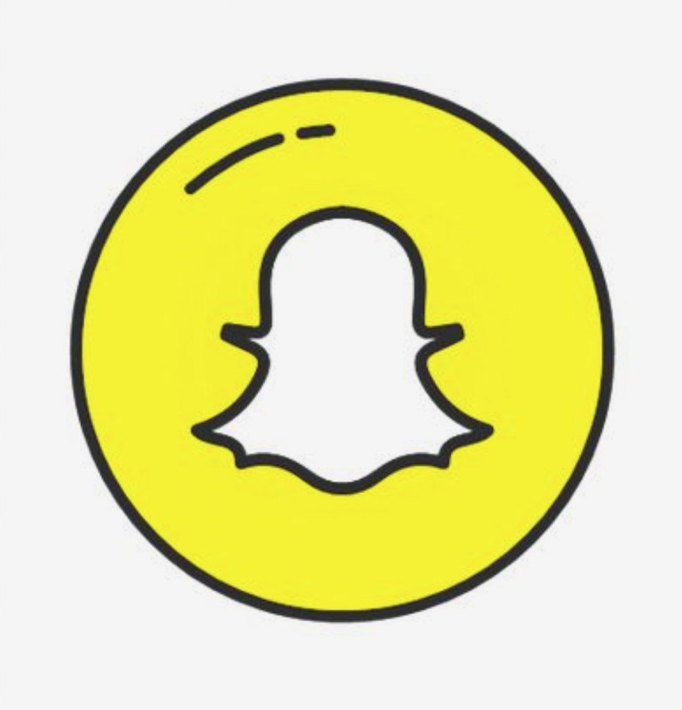 snapchat logo white background