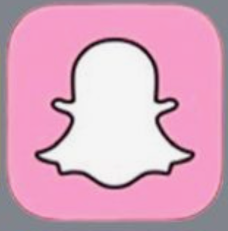 Snapchat logo (pink background)