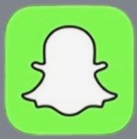 Snapchat logo (green / lime green background)