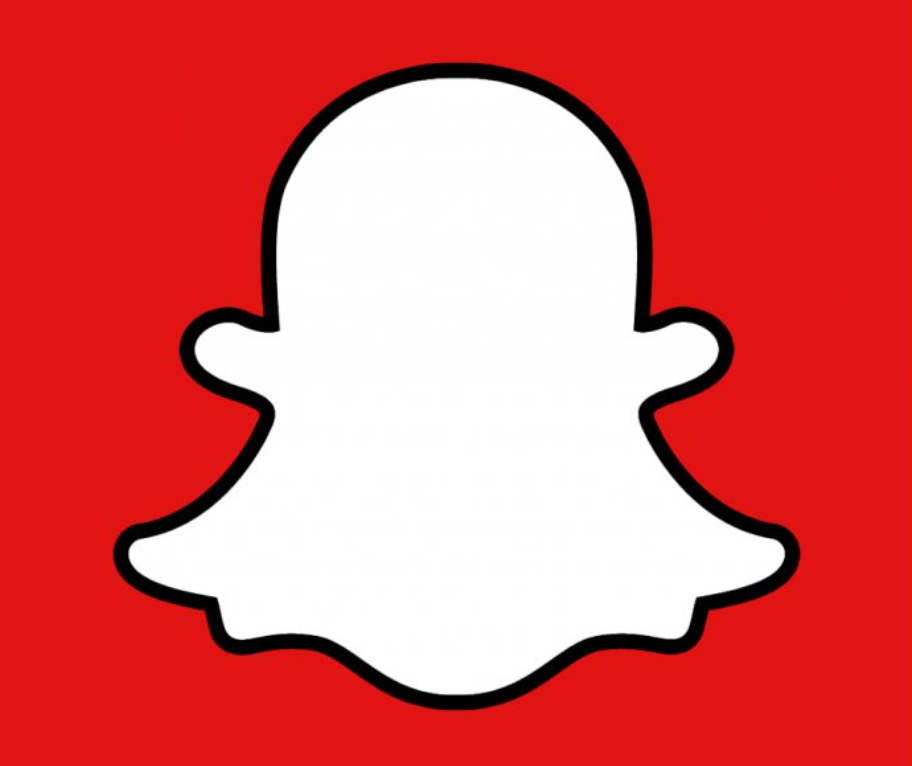 Snapchat logo (red, white ghost)