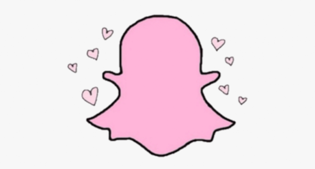 Snapchat logo (pastel pink)