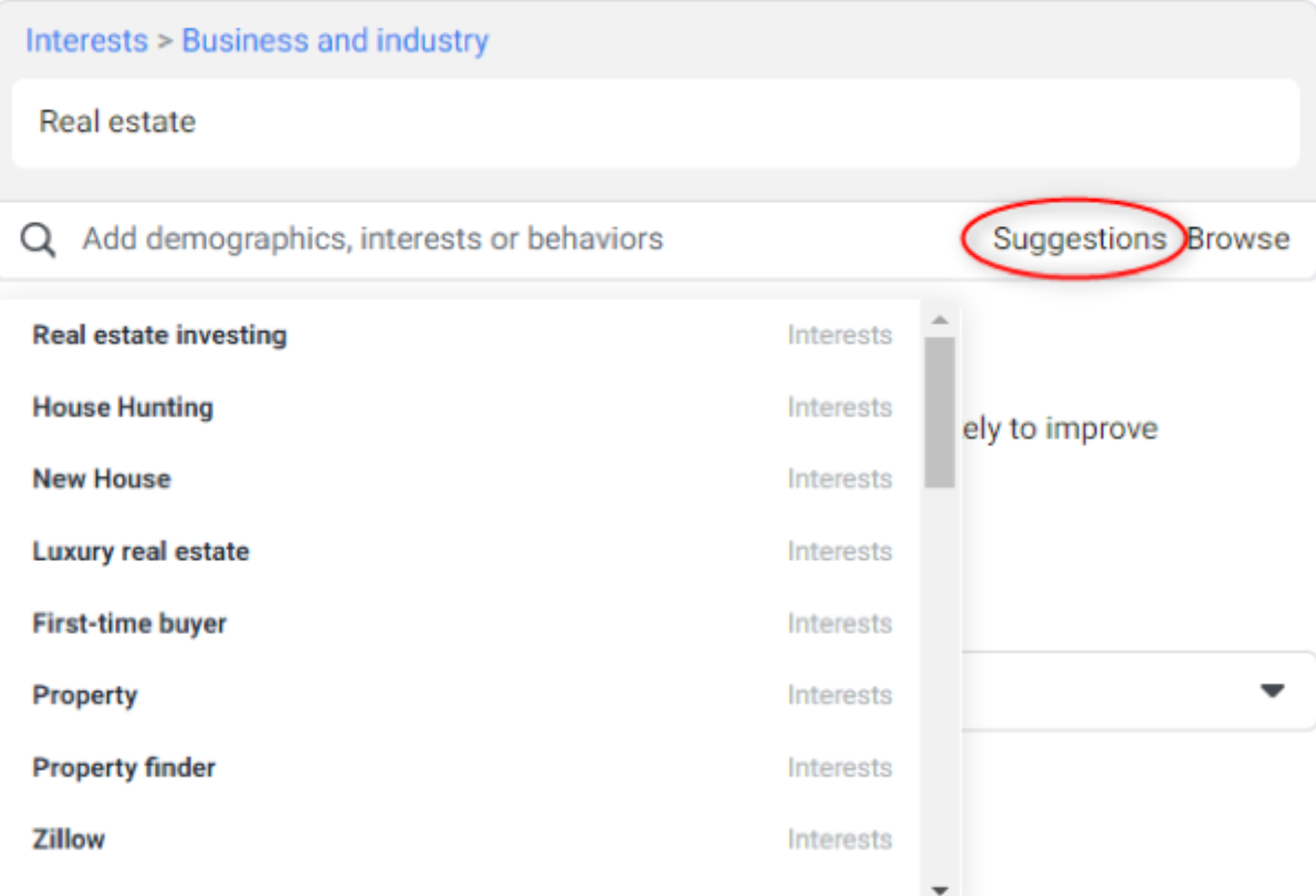 interest based targeting facebook