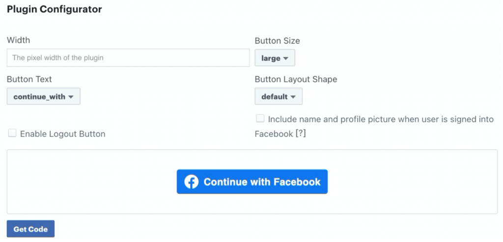 Facebook Login Button Customization