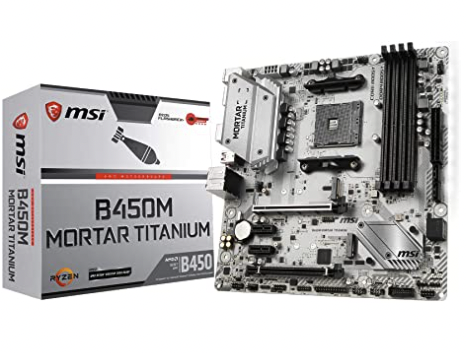 White MSI X470 Gaming Plus Motherboard