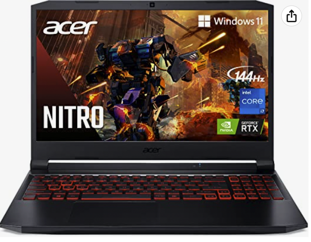 Acer Nitro 5 AN515-57-79TD Gaming Laptop | Intel Core i7-11800H | NVIDIA GeForce RTX 3050 Ti Laptop GPU