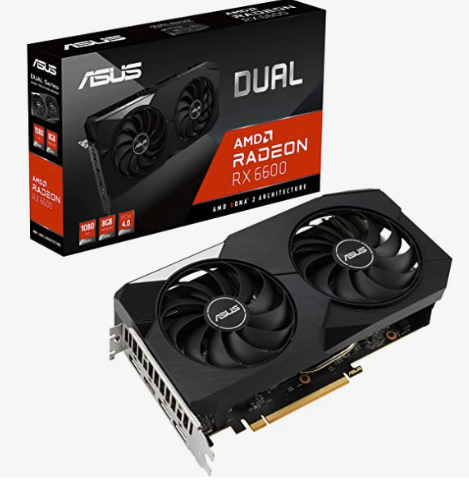ASUS Dual AMD Radeon™ RX 6600- Best Graphics Card on Budget for 1440p Gaming