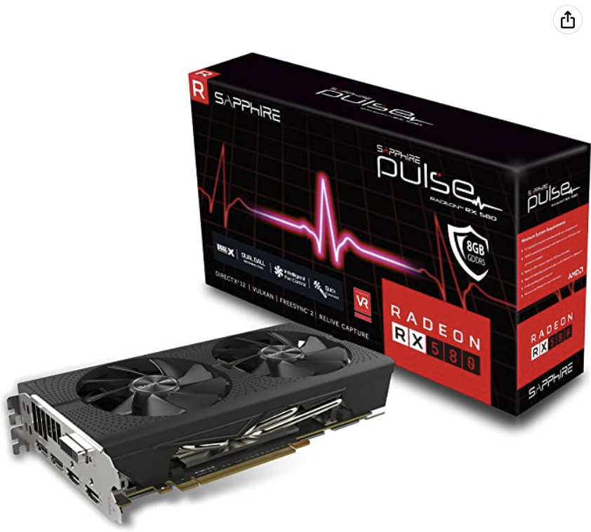 Sapphire Pulse Radeon RX 580 - Best Economical GPU for 1440p Gaming