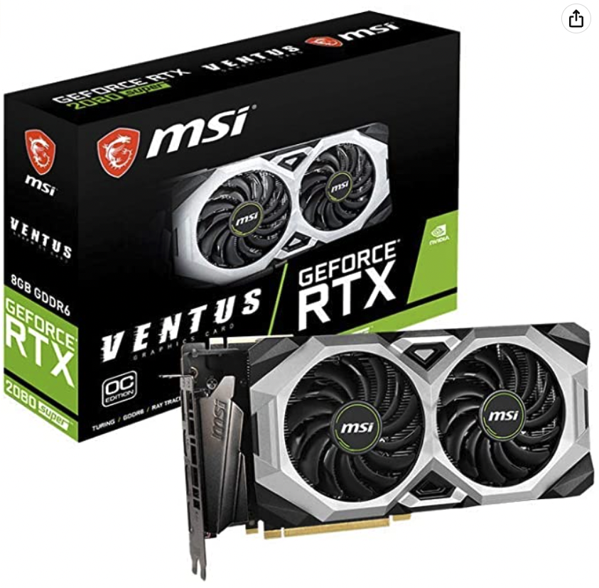 MSI Gaming GeForce RTX 2080 Super - Powerful Graphics Card for Gaming at 1080p and 1440p