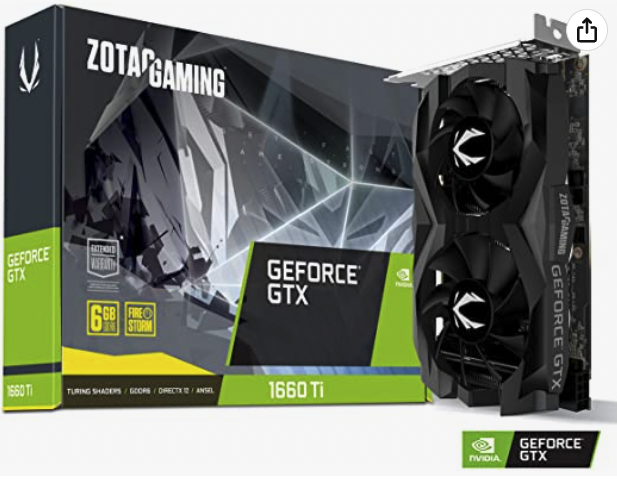 ZOTAC GTX 1660 Super - Least Expensive GPU for with 1080p 144Hz Monitors