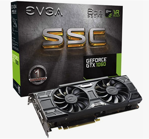 EVGA GeForce GTX 1060 SC Gaming - Overall Best Budget GPU for Fortnite