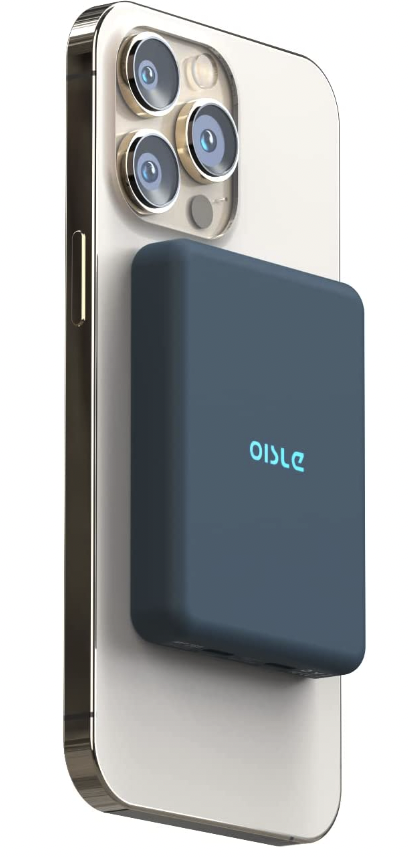 8,000mAh Power Bank - OISLE 8000mAh Magnetic Wireless Power Bank Slim and Compact External Battery Pack for iPhone